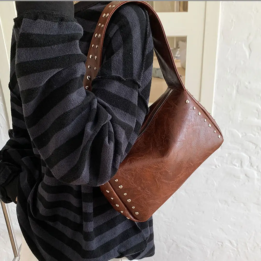 Black Rivet Handbag for Women 2026 Spring Summer — feature 12