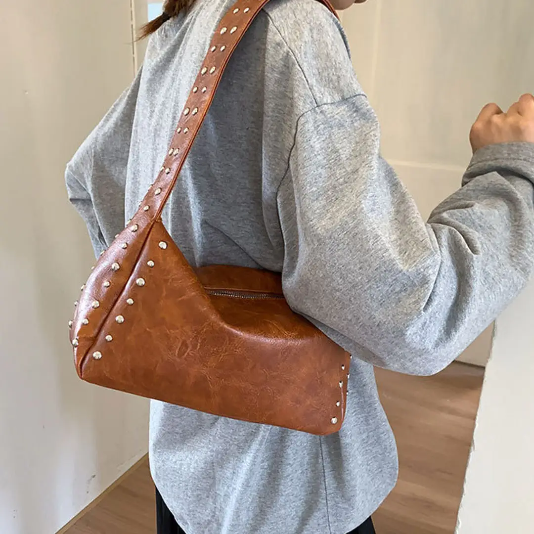 Black Rivet Handbag for Women 2026 Spring Summer — feature 4