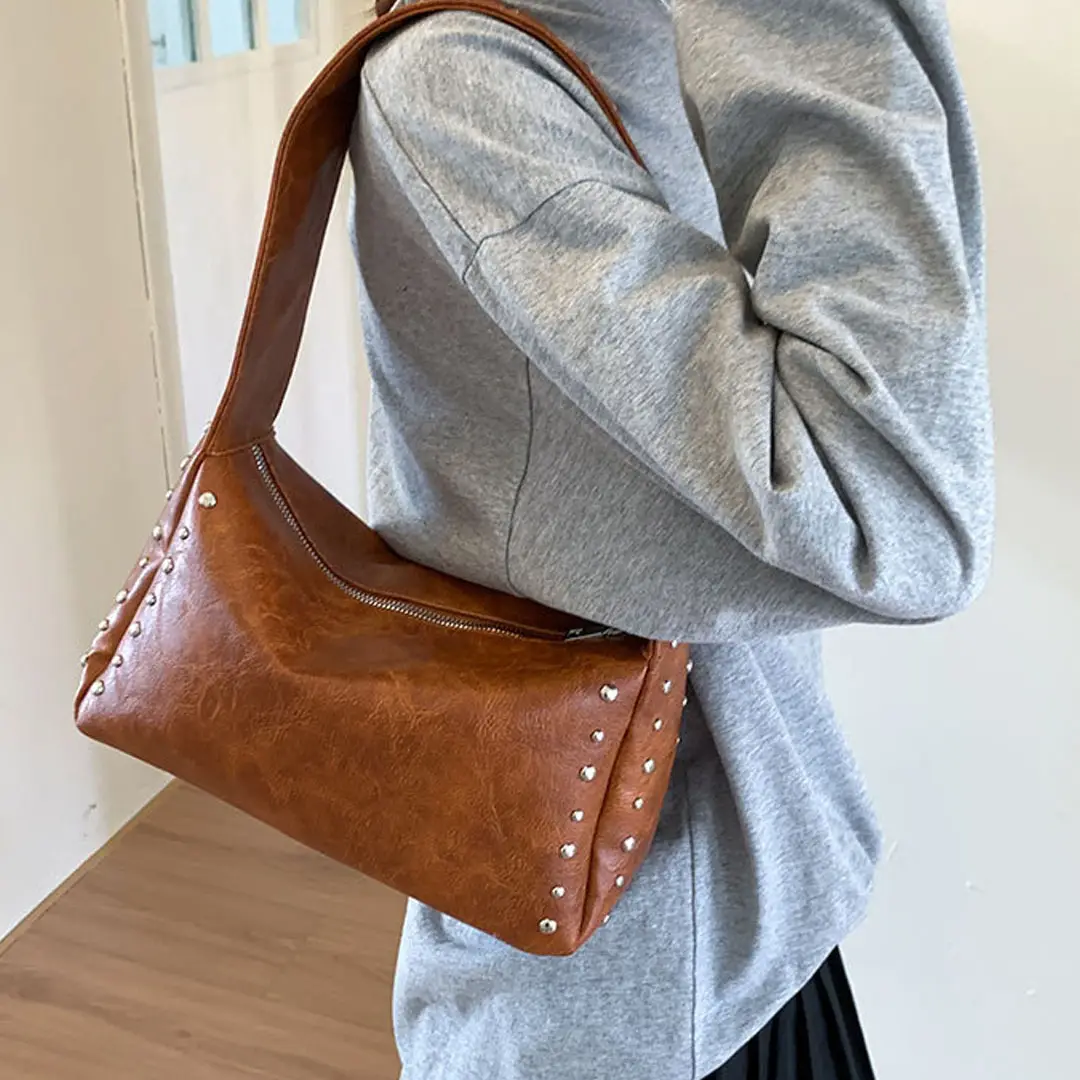 Black Rivet Handbag for Women 2026 Spring Summer — feature 5
