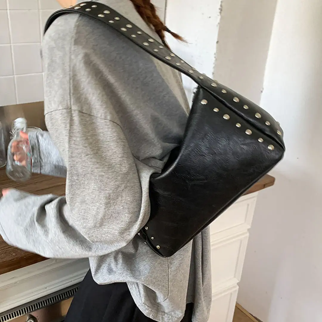 Black Rivet Handbag for Women 2026 Spring Summer — feature 6