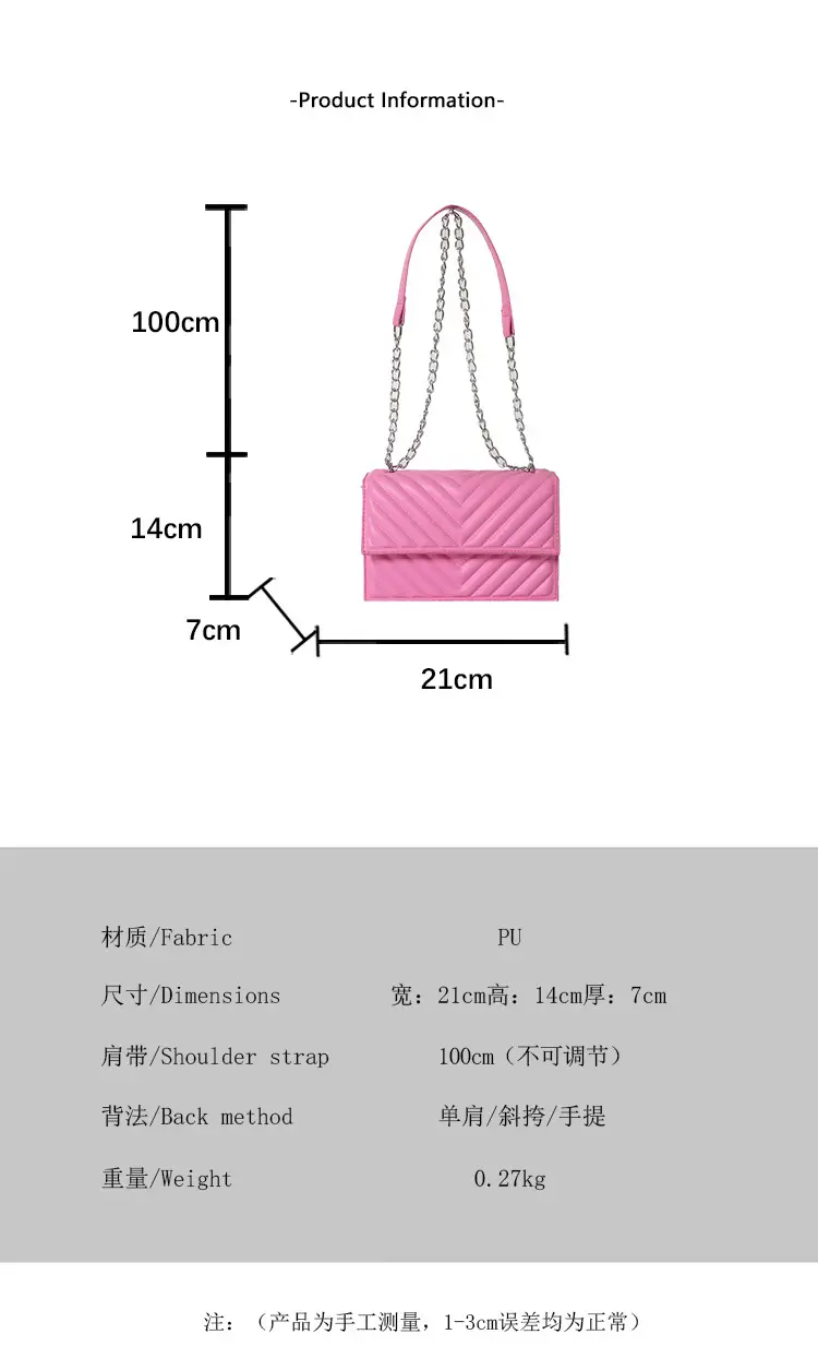 White Quilted Chain Shoulder Bag for Women — feature 9