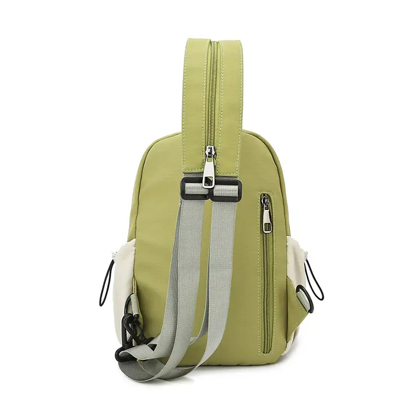Trendy Orange Beige Korean Style Backpack - Image 8