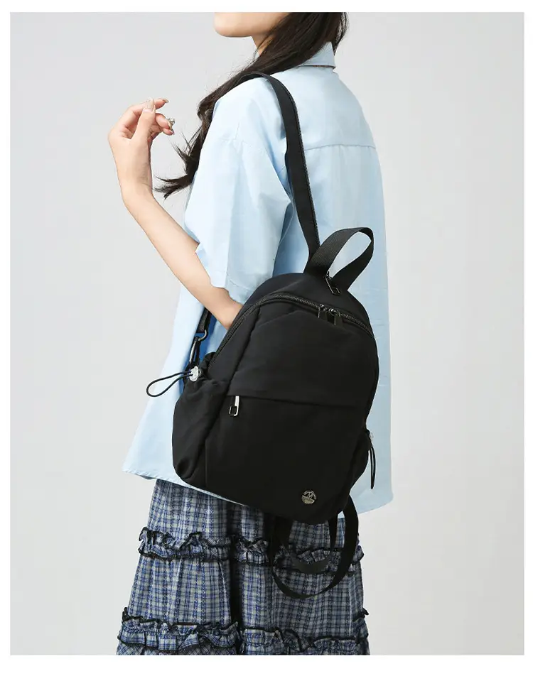 Trendy Orange Beige Korean Style Backpack — feature 16