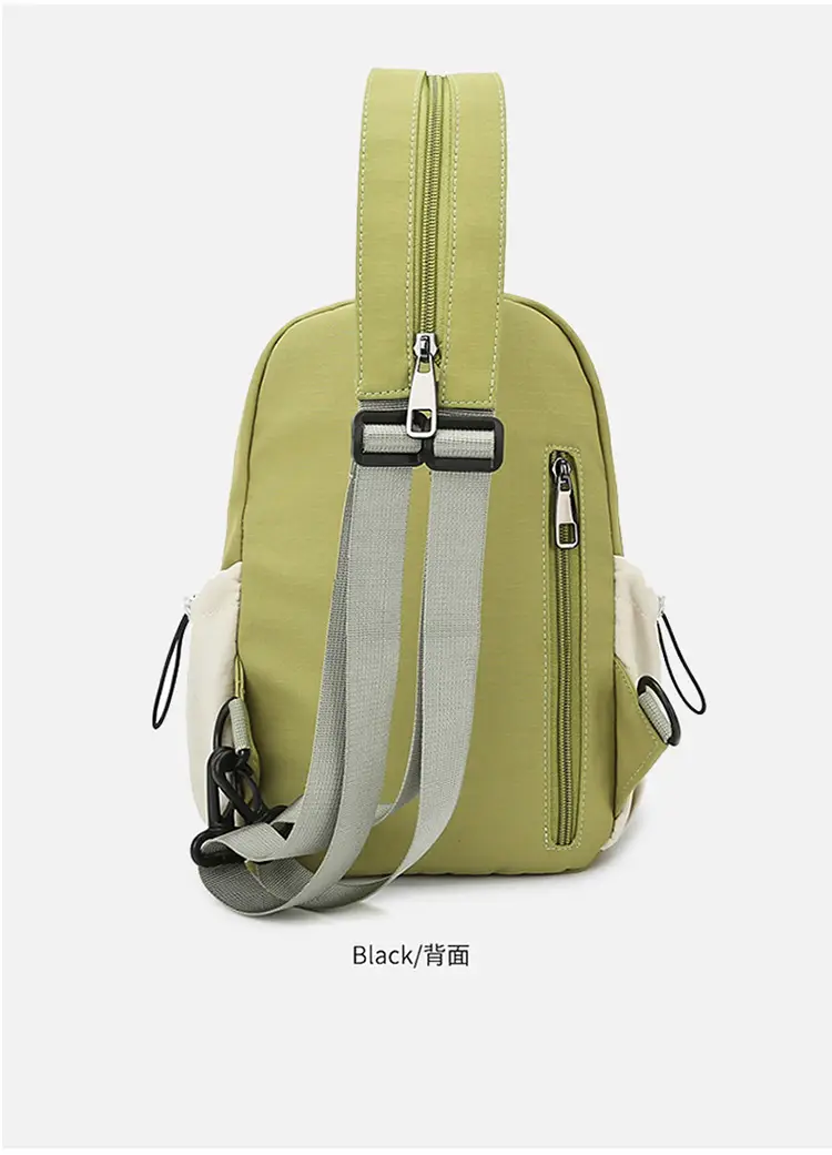 Trendy Orange Beige Korean Style Backpack — feature 28