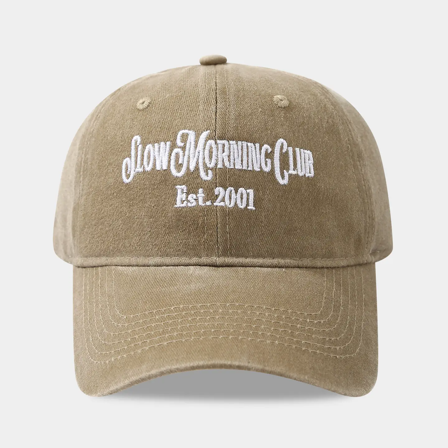 Cotton Embroidered Baseball Caps Pink Brown Small Couple