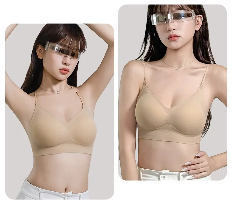 Large U-Shaped Beautiful Back Bra for Women, Sexy Backless Summer Thin Style, Halter Neck, Seamless Invisible Camisole with Thin Straps — feature 16