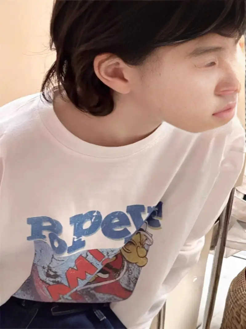 Korean Boys T-Shirt Printed Long Sleeve 2026 - Image 5