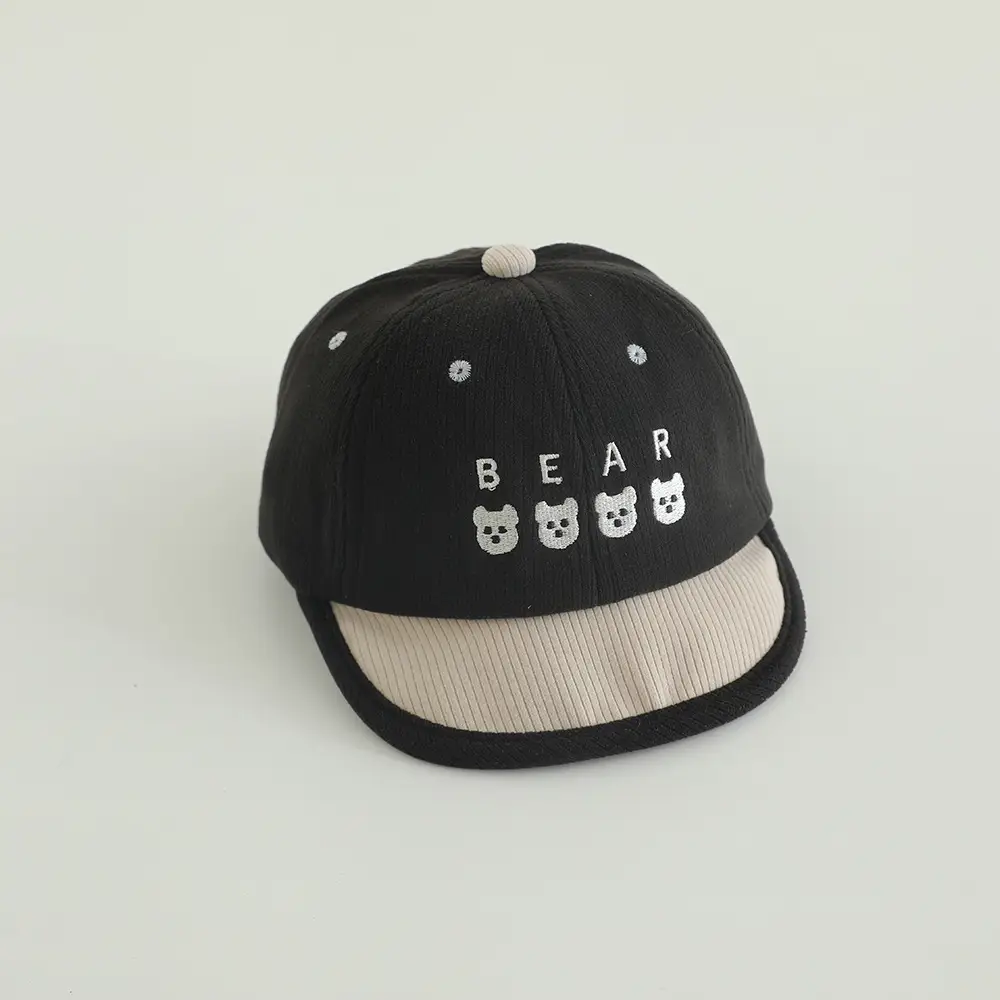 Baby Bear Embroidered Sun Hat for Boys Girls