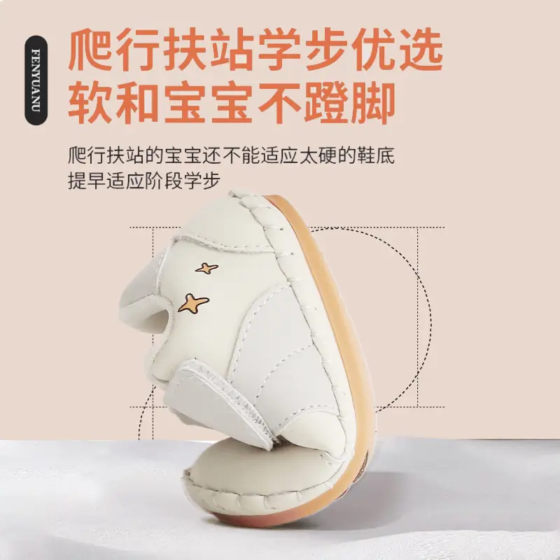 New 0 to 1 Year Old Baby Shoes Soft Sole Baby Toddler Shoes for Men 6-8-12 Months Infants and Girls Spring & Fall Models - Image 7