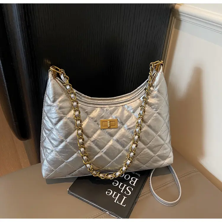 Silver Quilted Chain Tote Bag for Women 2025 — feature 19