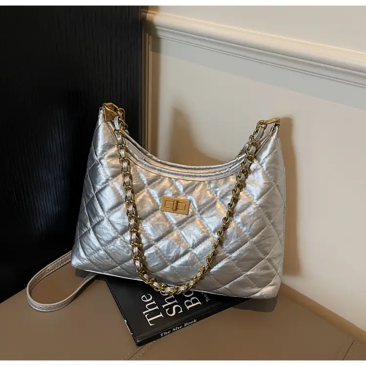 Silver Quilted Chain Tote Bag for Women 2025 — feature 20