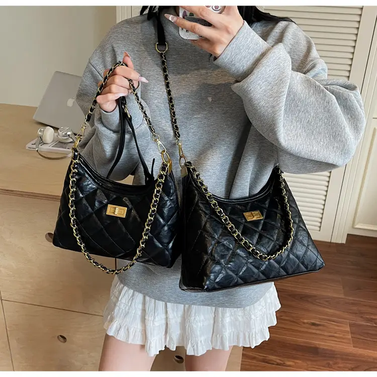 Silver Quilted Chain Tote Bag for Women 2025 — feature 30