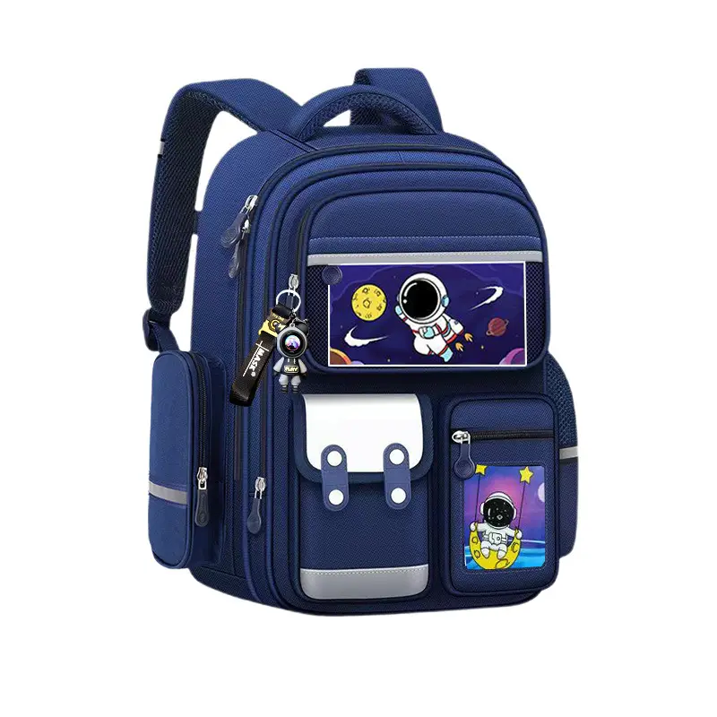 Astronaut Children's Schoolbag for Boys in Grades 1, 2, 3 to 6, Primary School Boys, 2025 New Model Spine-Protecting Backpack