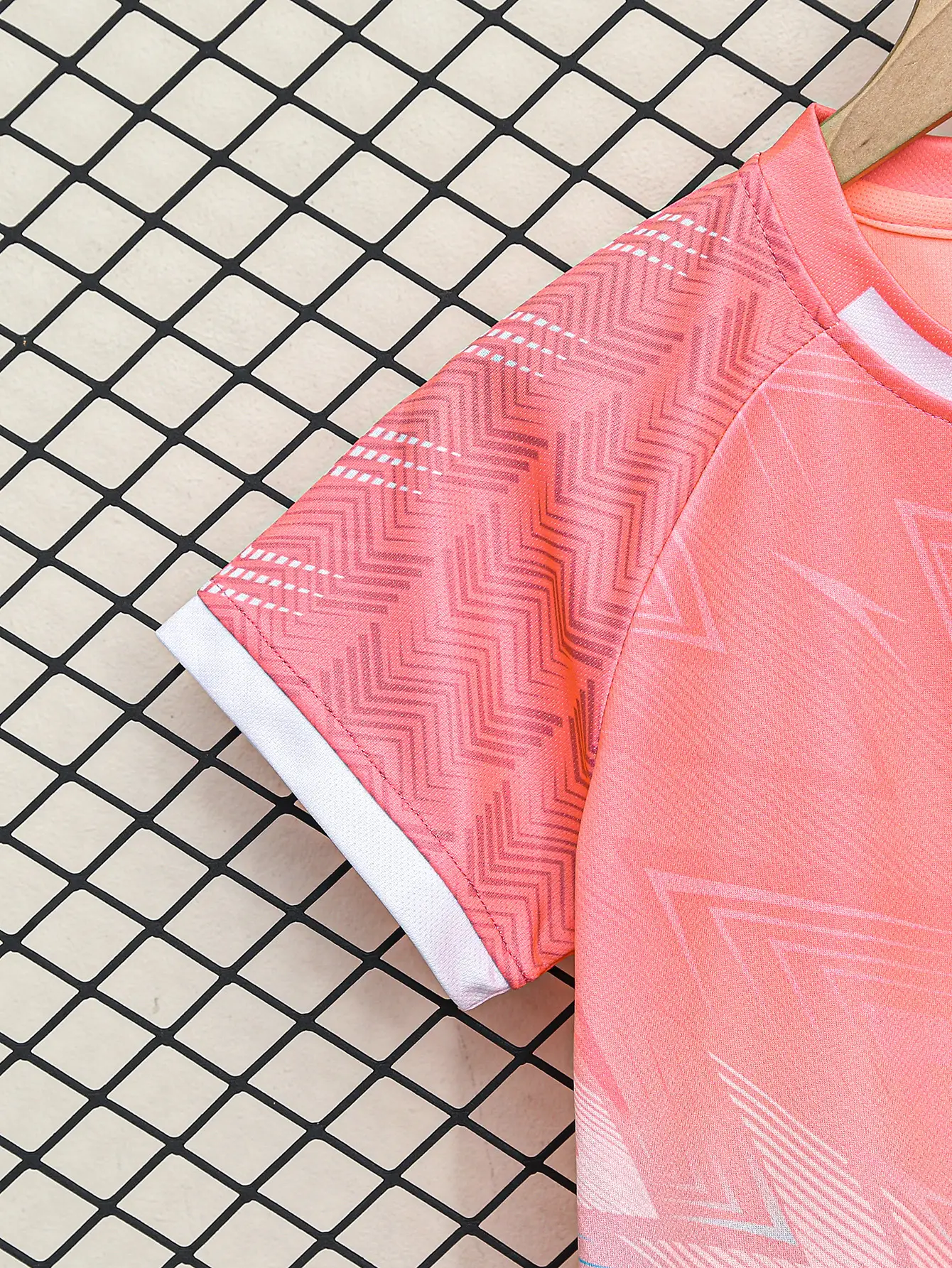 Children's Pink Graphic Shorts T-Shirt Set for Boys - Image 5