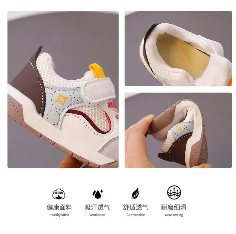 Baby Toddler Shoes Spring and Autum Baby Shoes Soft Sole Toddler Shoes Kidsren's Mesh Shoes Girls' Shoes Boys Summer Mesh — feature 2