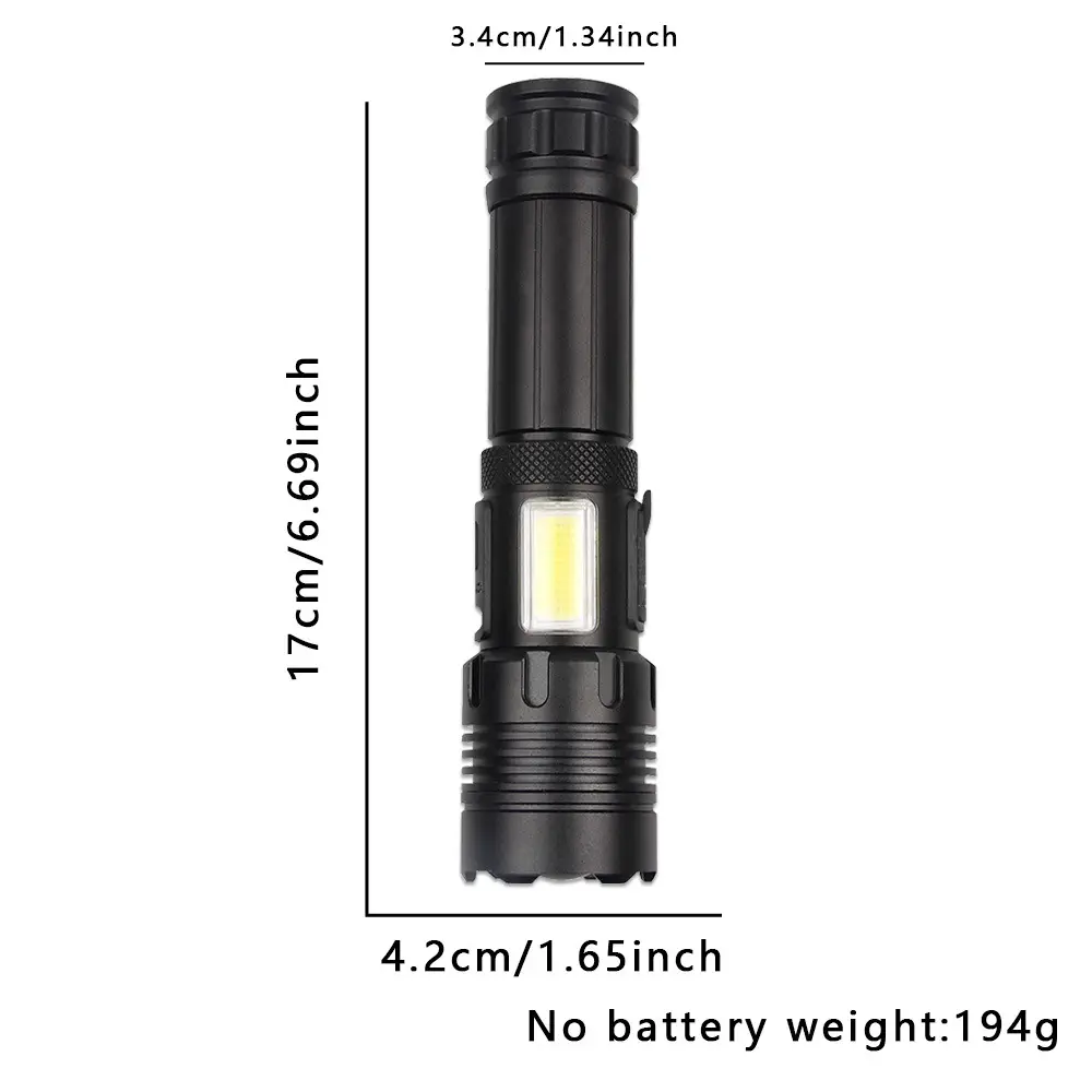 Ultra Bright Flashlight with USB Charge & Waterproof Design — feature 11