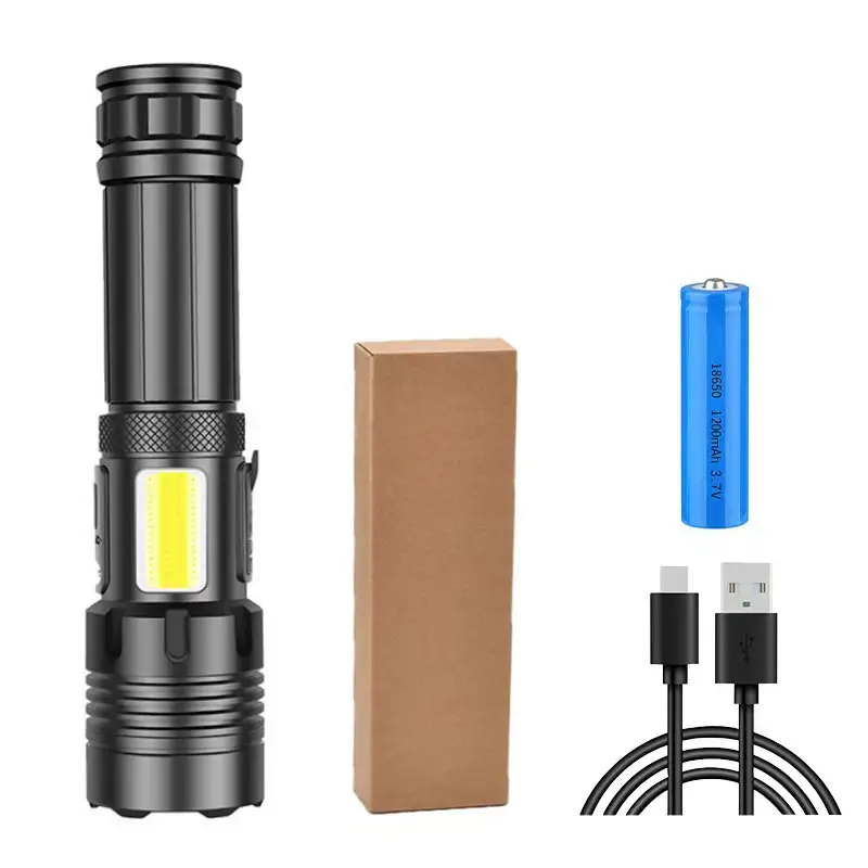 Ultra Bright Flashlight with USB Charge & Waterproof Design