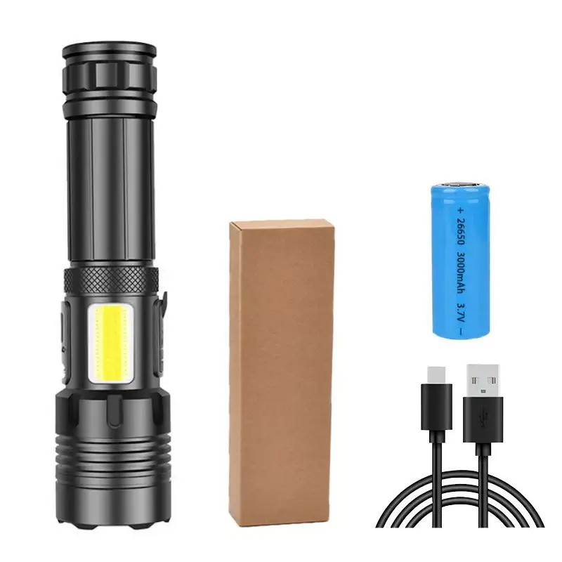 Ultra Bright Flashlight with USB Charge & Waterproof Design