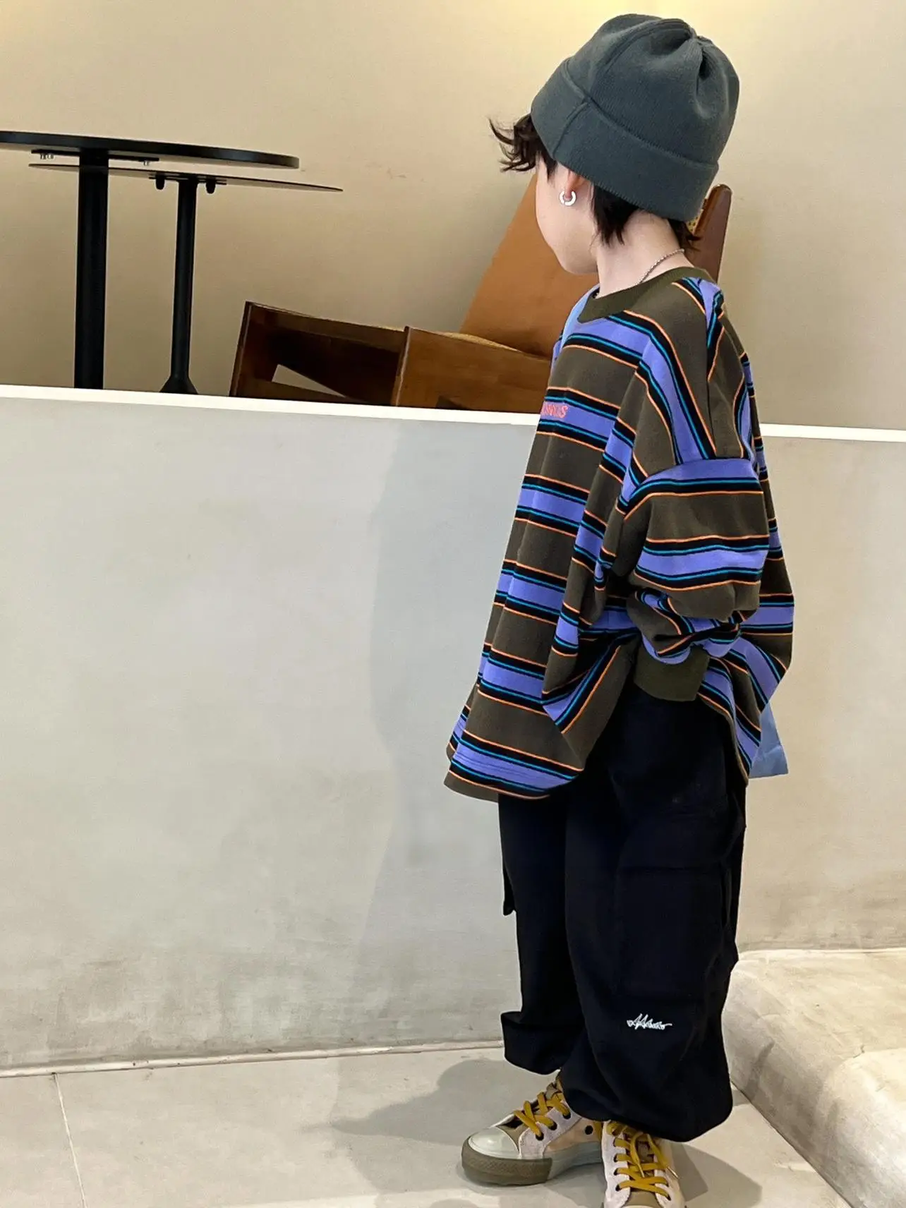 Boys Long Sleeve Striped T-Shirt Spring Autumn 2026 - Image 4
