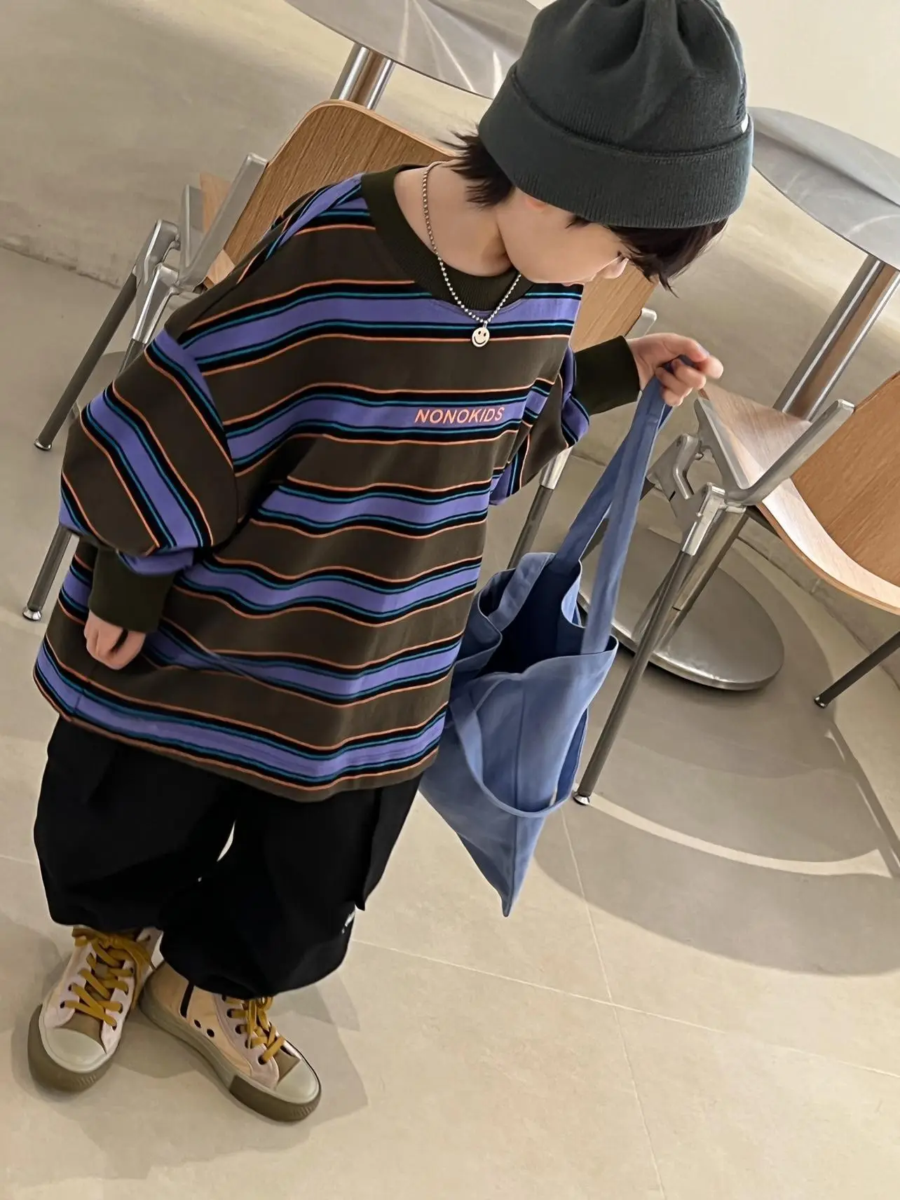 Boys Long Sleeve Striped T-Shirt Spring Autumn 2026 - Image 6