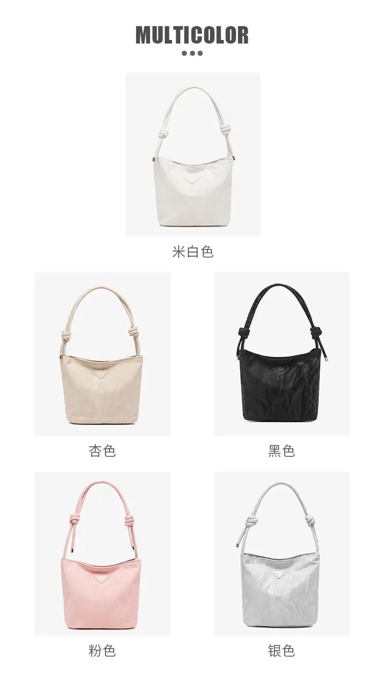 White Korean Style Women's Shoulder Bag 2025 — feature 2