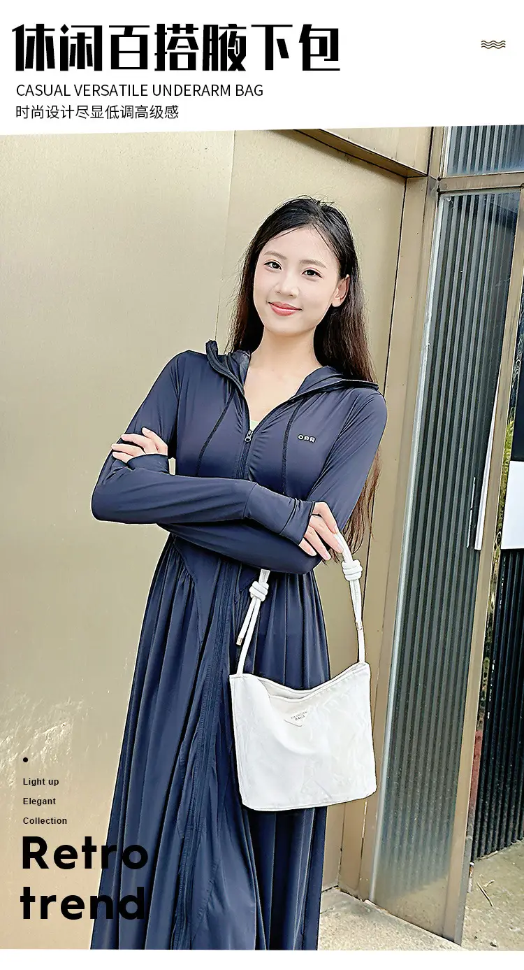 White Korean Style Women's Shoulder Bag 2025 — feature 3