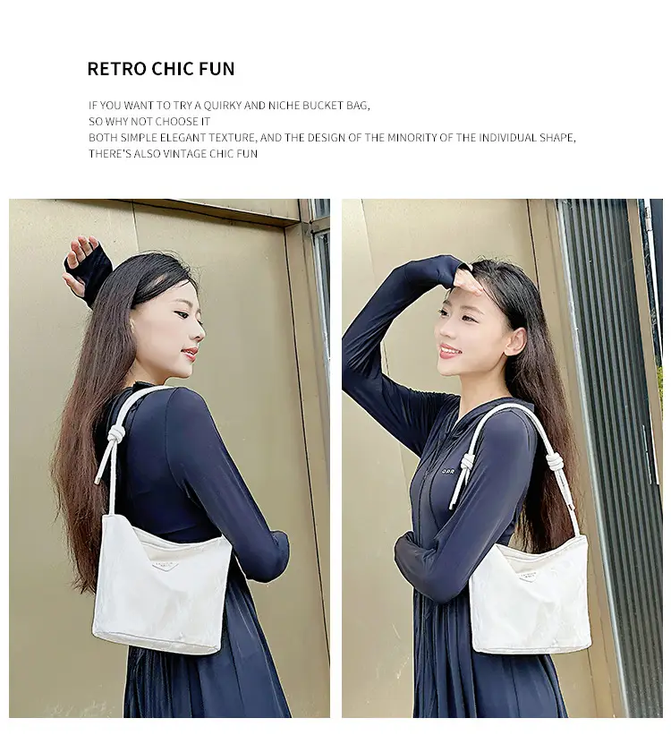 White Korean Style Women's Shoulder Bag 2025 — feature 4