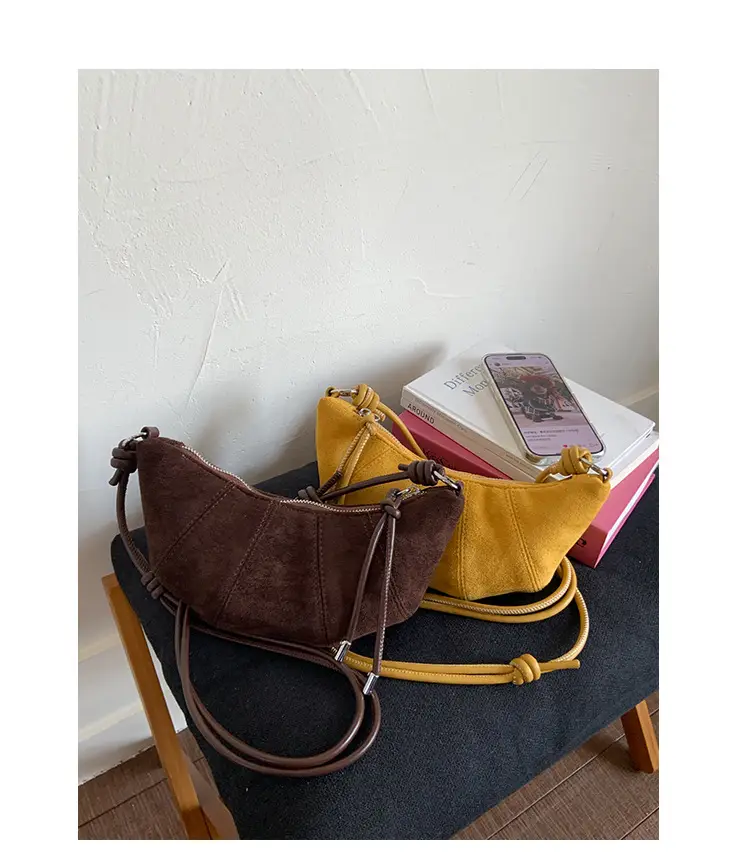 Yellow Suede Crossbody Bag for Women 2025 — feature 33