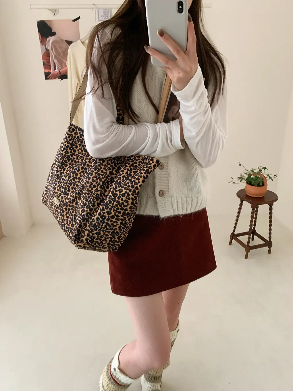 Retro Leopard Print Double-Sided Shoulder Bag for Women — feature 14