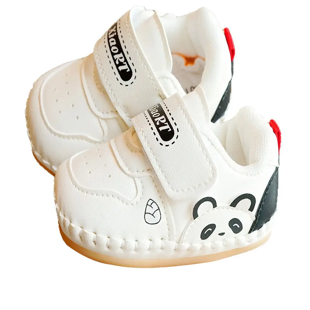 Pink Cartoon Baby Shoes 0-1 Years Soft Sole Non-Slip