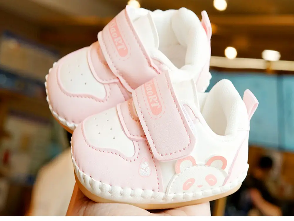 Pink Cartoon Baby Shoes 0-1 Years Soft Sole Non-Slip — feature 8