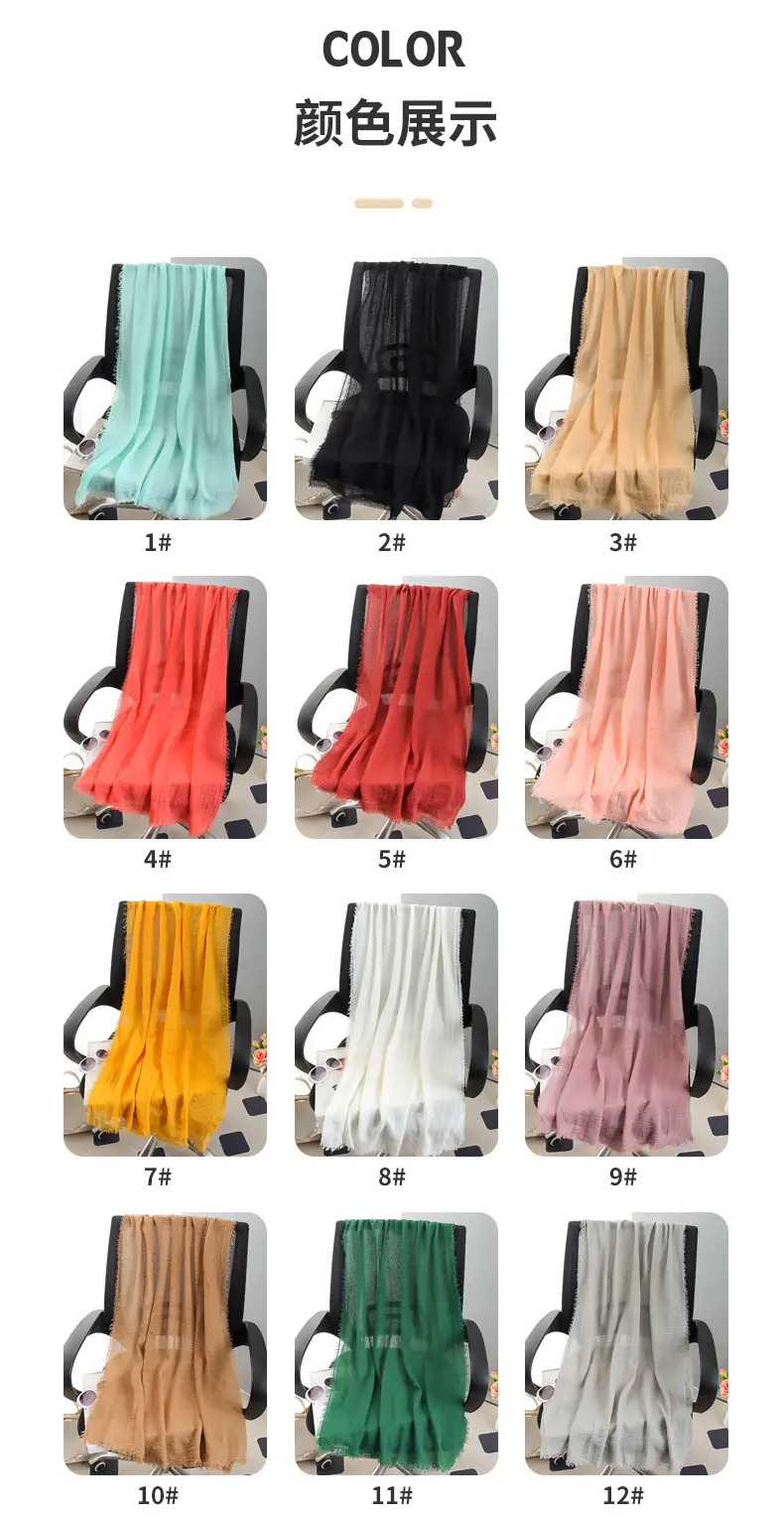 New Spring Scarf for Women Pure Cotton Linen Sun Protection — feature 6