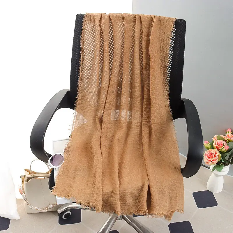 New Spring Scarf for Women Pure Cotton Linen Sun Protection - Image 10