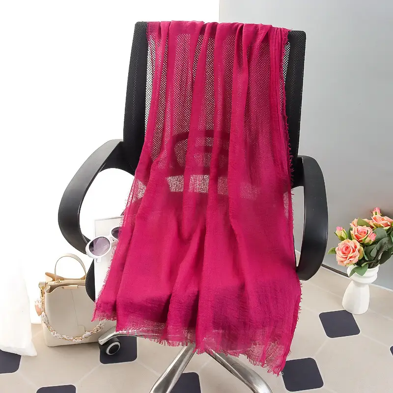 New Spring Scarf for Women Pure Cotton Linen Sun Protection - Image 13