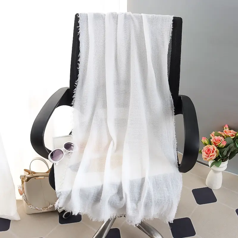 New Spring Scarf for Women Pure Cotton Linen Sun Protection - Image 14