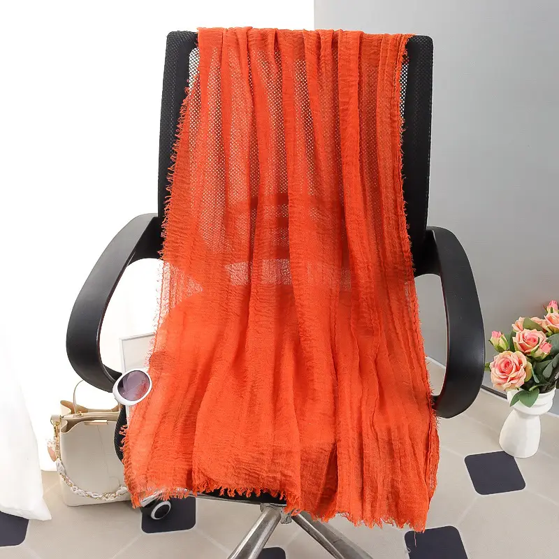 New Spring Scarf for Women Pure Cotton Linen Sun Protection - Image 23