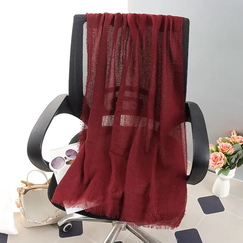 New Spring Scarf for Women Pure Cotton Linen Sun Protection - Image 28