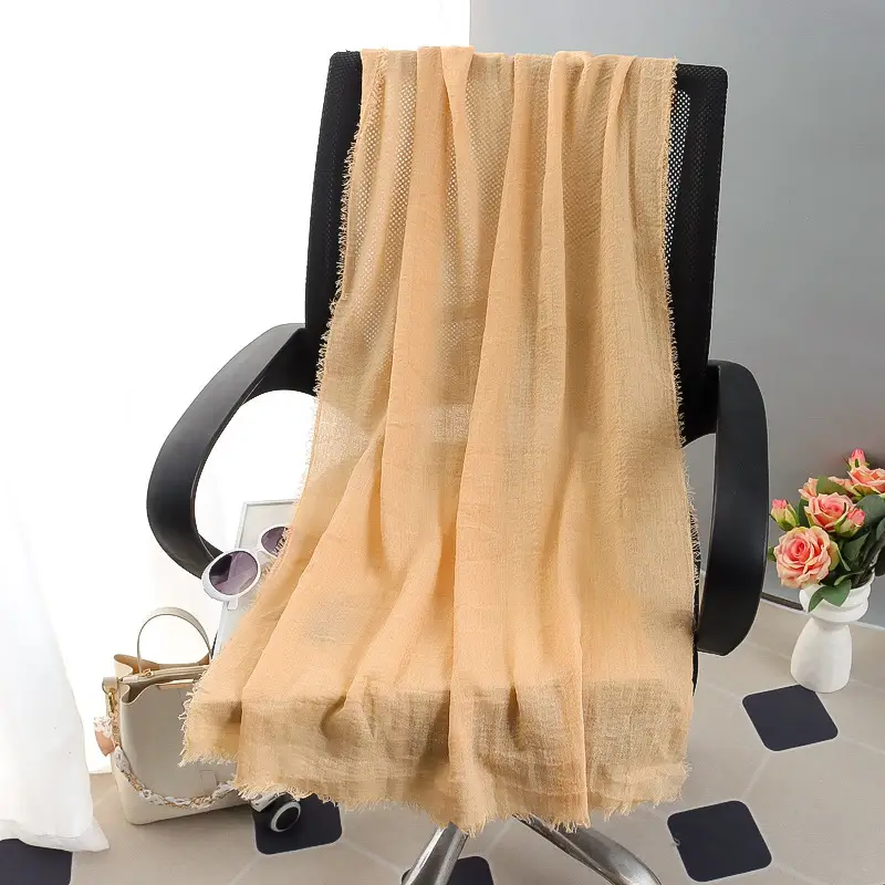 New Spring Scarf for Women Pure Cotton Linen Sun Protection - Image 3