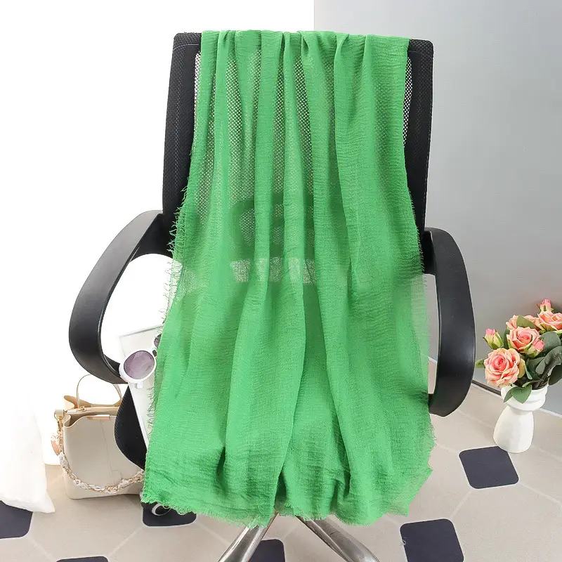 New Spring Scarf for Women Pure Cotton Linen Sun Protection - Image 31
