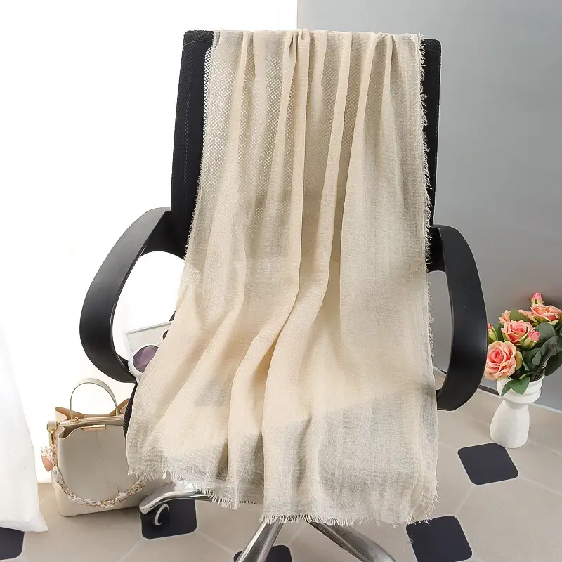New Spring Scarf for Women Pure Cotton Linen Sun Protection - Image 36
