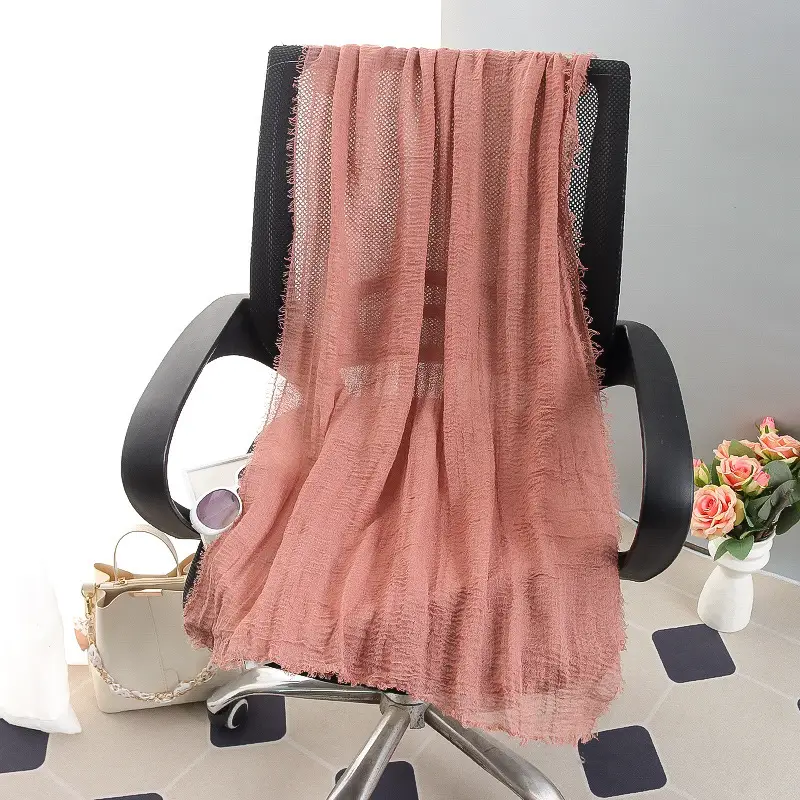 New Spring Scarf for Women Pure Cotton Linen Sun Protection - Image 38