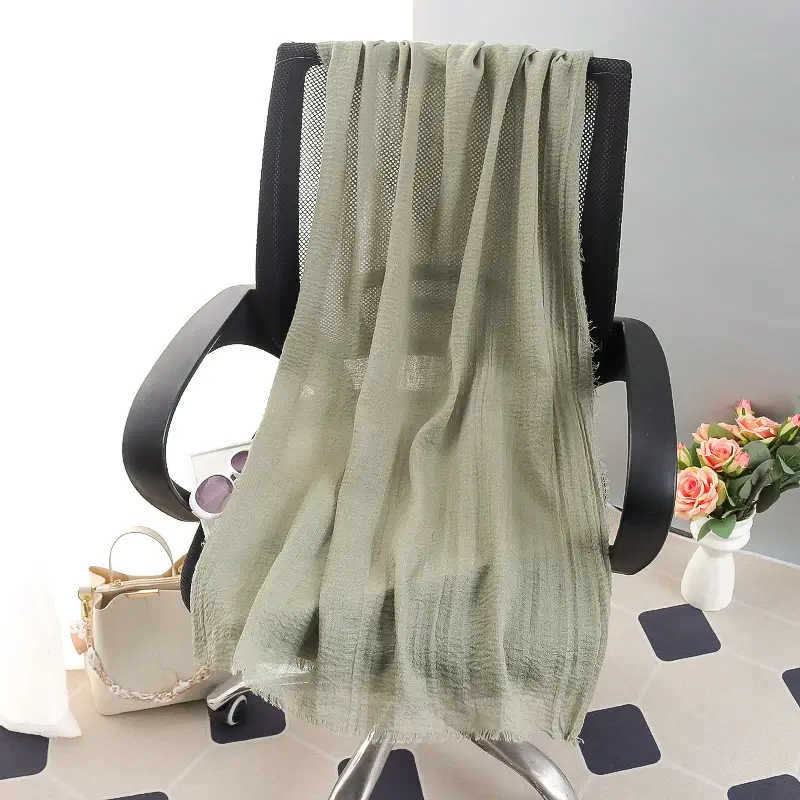 New Spring Scarf for Women Pure Cotton Linen Sun Protection - Image 46
