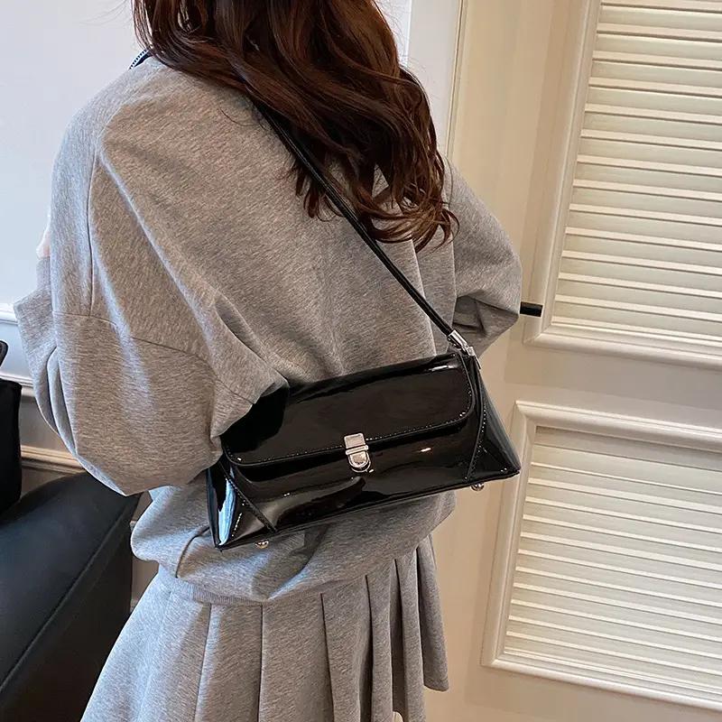Women's Beige Textured Crossbody Bag 2025 Summer - Image 8