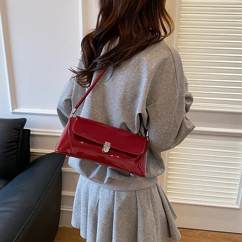 Women's Beige Textured Crossbody Bag 2025 Summer - Image 9