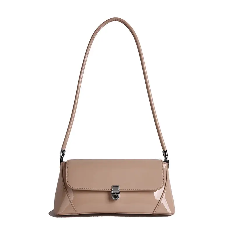 Women's Beige Textured Crossbody Bag 2025 Summer - Image 3