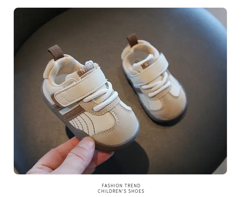2025 Toddler Shoes White Red Velcro Strap Non-Slip — feature 18