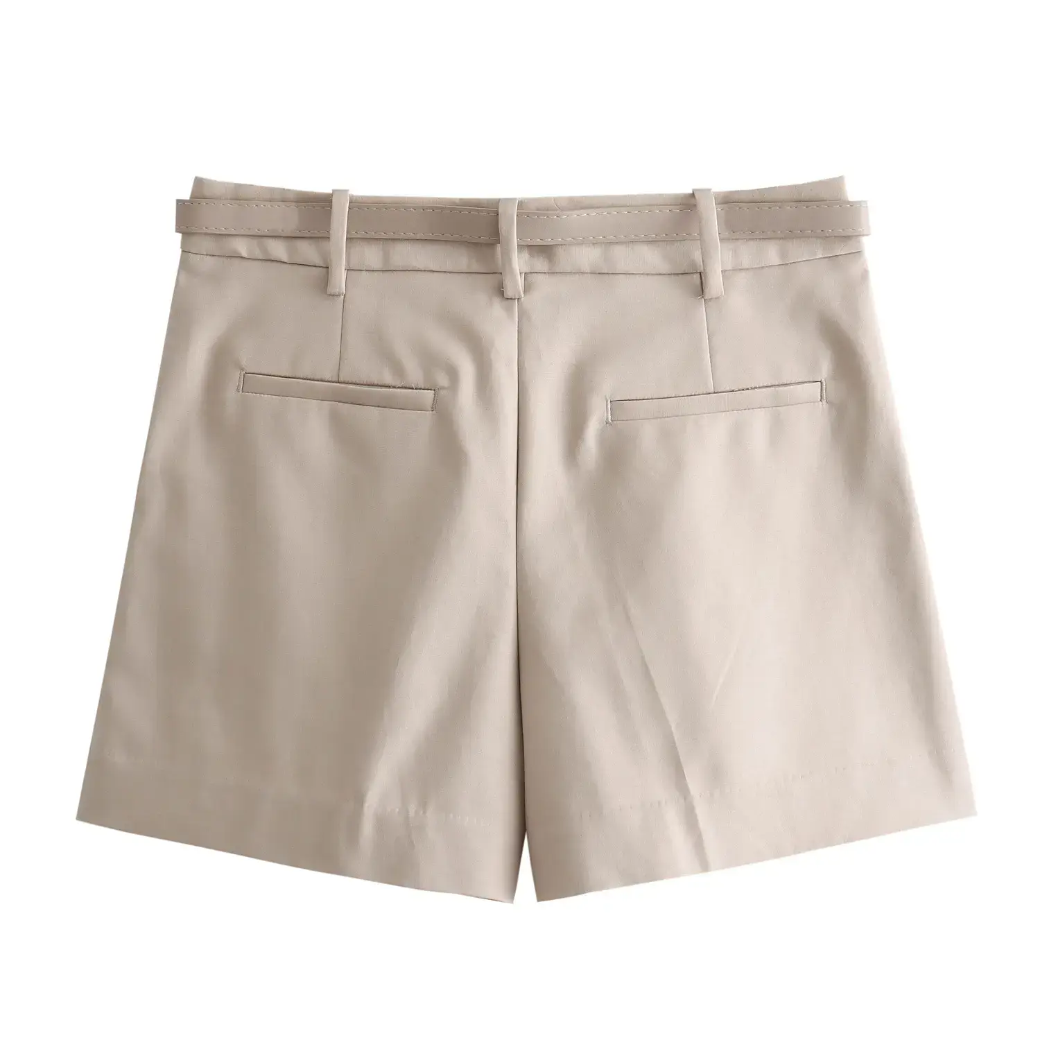 Women's White Belted Shorts 2024 Summer Casual — feature 10