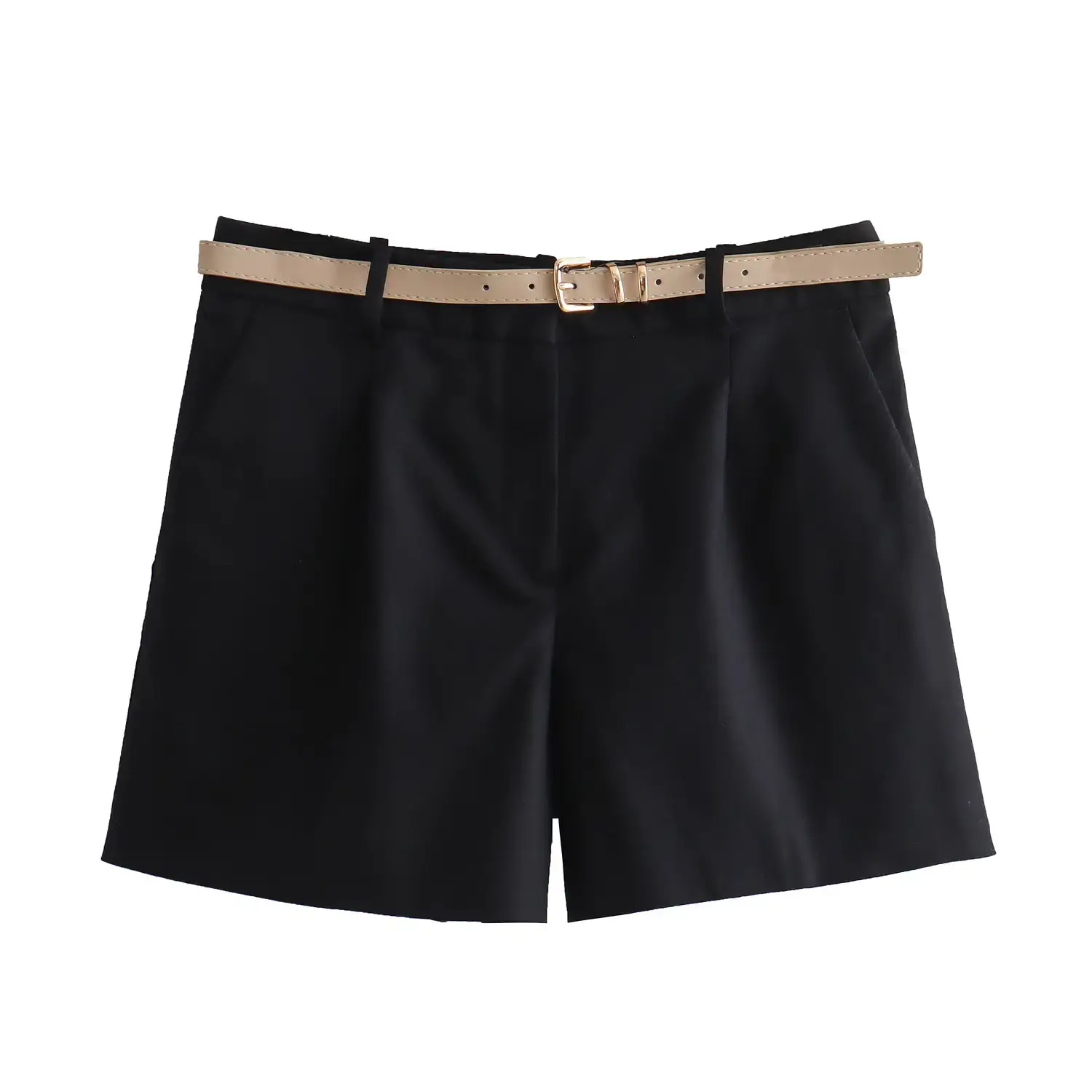 Women's White Belted Shorts 2024 Summer Casual - Image 4