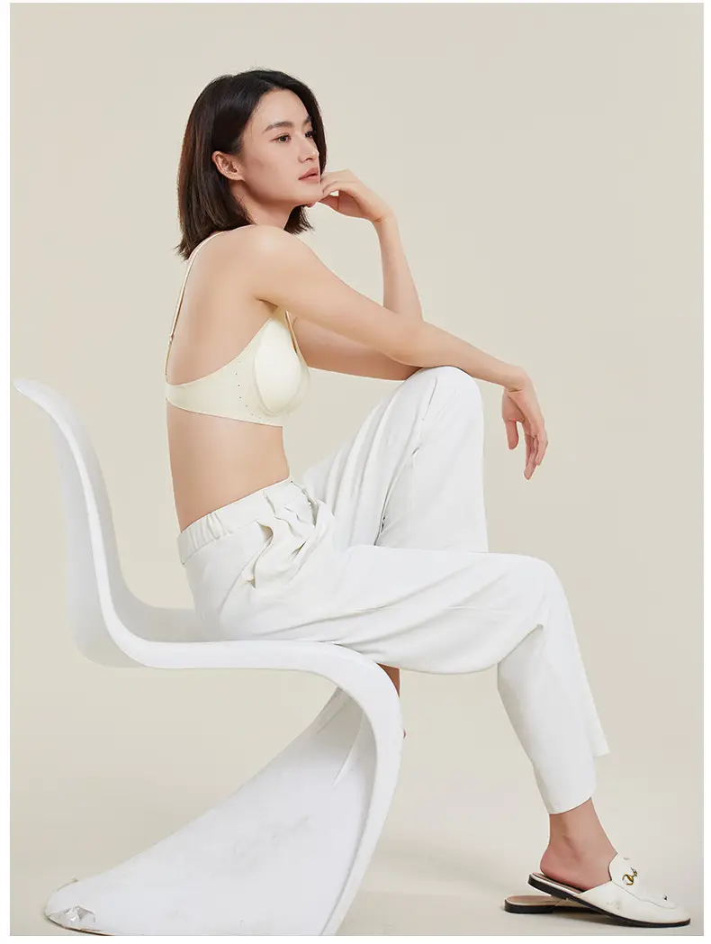 Invisible Bra, Seamless Foundation-Like Underwear for Women, Summer Thin Style, Small Chest Gathering, Anti-Sagging, Breathable, Adjustable, Beautiful Back Design — feature 21