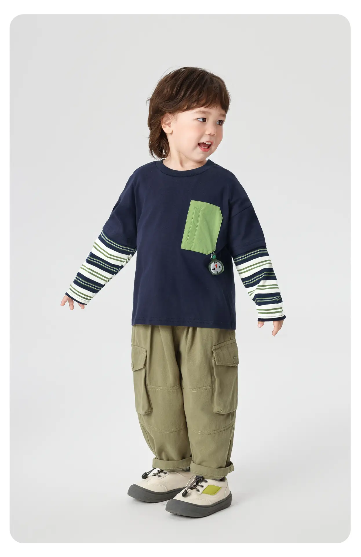 Right-Hand European Style Boys T-Shirt Spring Outfit 2026 — feature 14